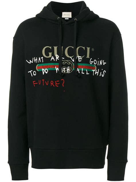 gucci coco black hoodie|black Gucci hoodie men.